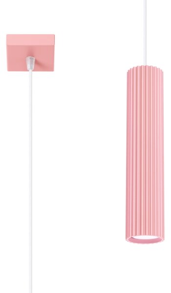 Brilagi - Lustra LED CRESTO suspendată pe cablu 1xGU10/10W/230V, roz