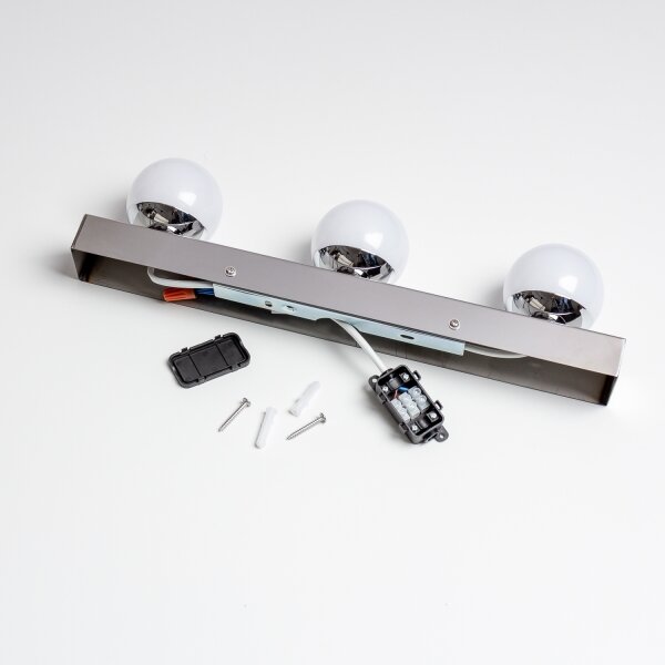 Brilagi - Aplică LED pentru oglindă de baie HOLLYWOOD, 3xLED/3W/230V, IP44, crom