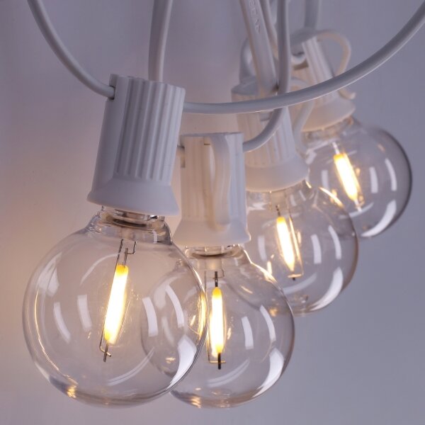 Brilagi - Ghirlandă decorativă LED pentru exterior GIRLANDA, 10 x E12, 8 m, alb, IP44, alb cald