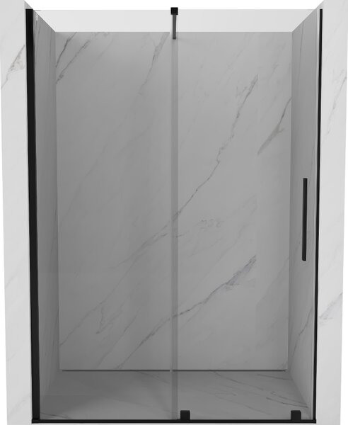 Mexen Velar ușă de duș culisantă 160 cm, transparent, neagră - 871-160-000-01-70