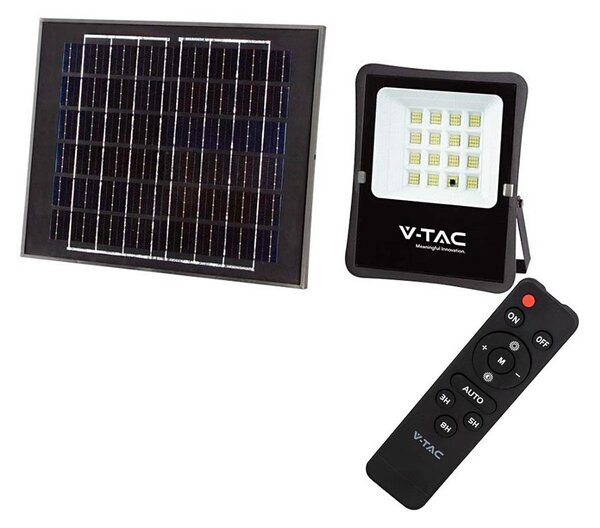Proiector solar LED exterior 12W, 3,2V, 6400K, IP65