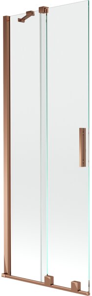 Mexen Velar paravan cadă 2-aripi culisant 70 x 150 cm, transparent, Roz-auriu - 896-070-000-01-60