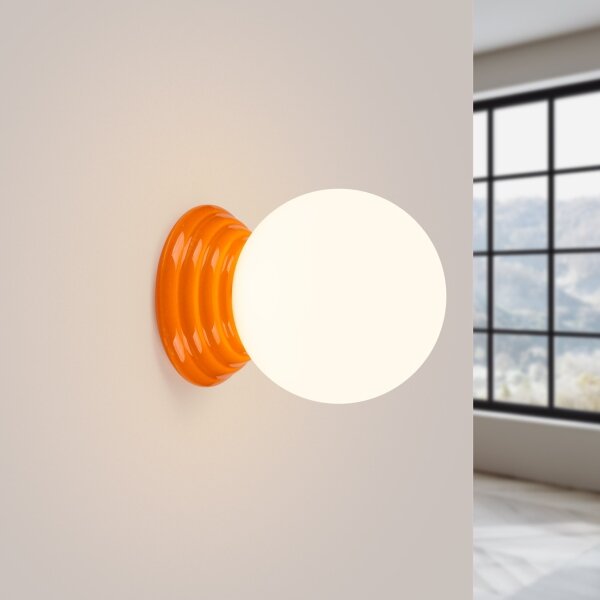Sollux SL.1893 - Aplică de perete pentru baie ZORI 1xG9/8W/230V IP44 portocalie