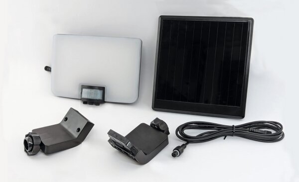 Aplică LED solară cu senzor LED/12W/3,7V 4000 mAh IP54