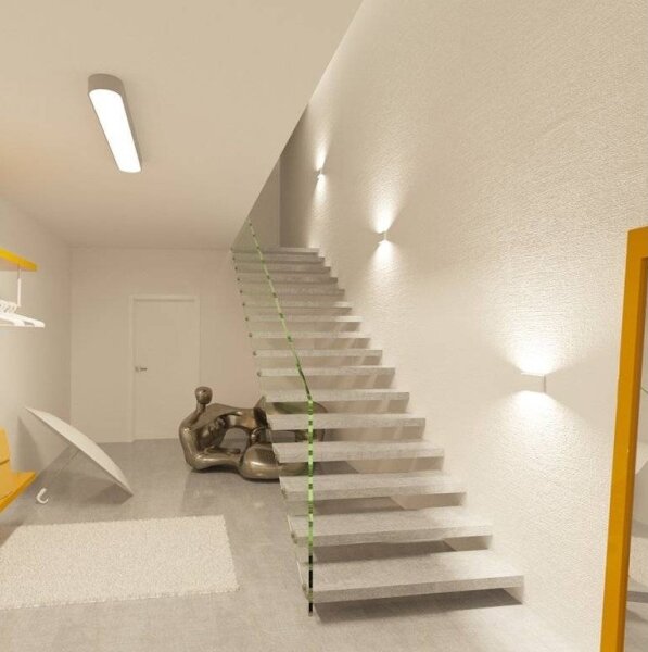 LED2 - Aplica LED exterior FLAT 2xLED/3W/230V IP65 albă