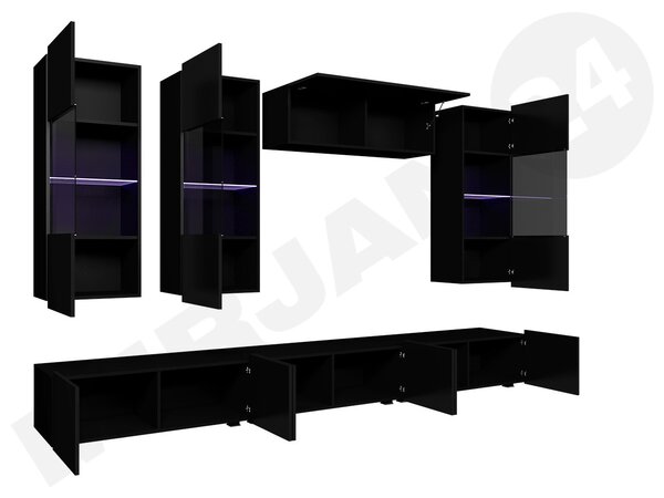 Mobilier living Badiani XI (alb + alb lucios). 1121914