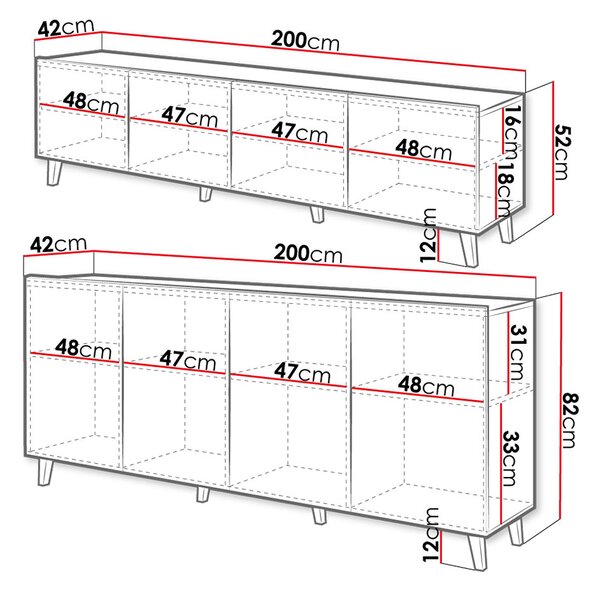 Mobilier living Cezar (alb). 1121950