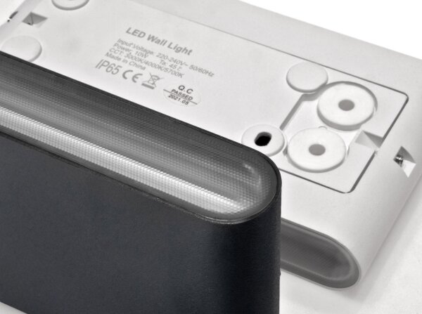 LED2 - Aplica LED exterior FLAT 2xLED/3W/230V IP65 albă