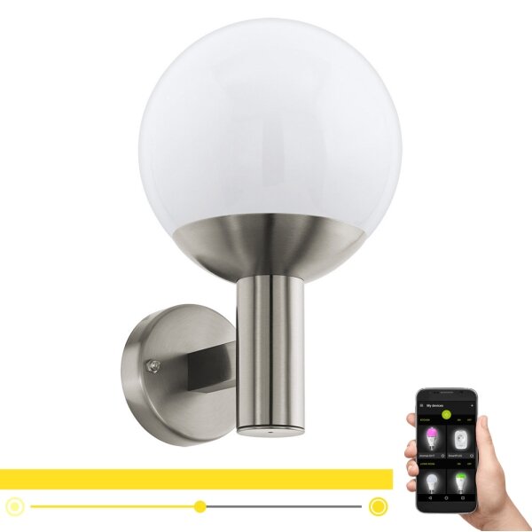 Eglo 97247 - Aplică LED de exterior NISIA-C 1xE27/9W/230V IP44