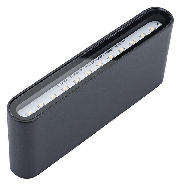 Aplică perete exterior LED FLOW LED/6W/230V IP54 negru