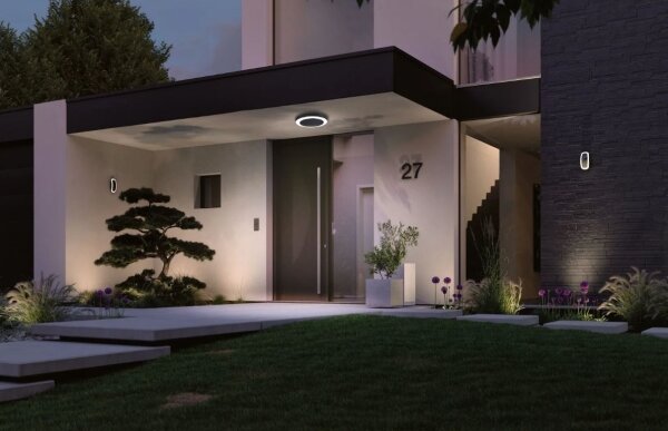 Plafonieră de exterior cu senzor LED/14W IP44 CIRCULA 230V Paulmann 94526