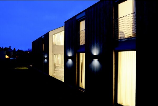 Aplică LED de exterior 2xLED/6W/230V IP65 antracit Zambelis E239