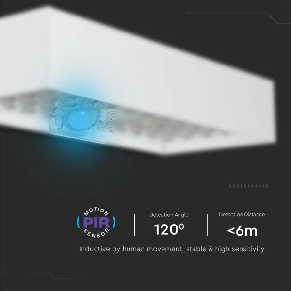 Aplică LED solară cu senzor LED/6W/3,7V IP65 4000K alb