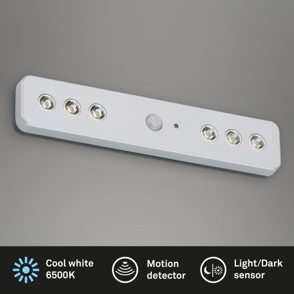Corp de iluminat LED de orientare cu senzor LERO LED/0,48W/6xAAA Briloner