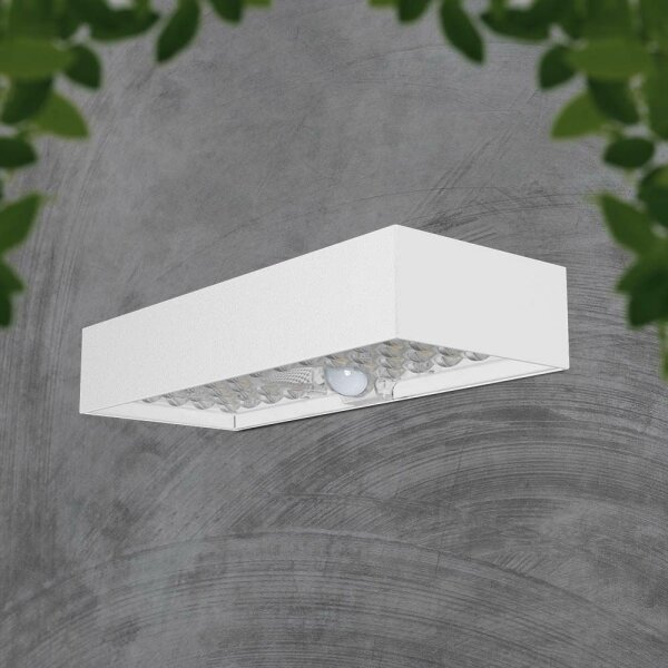 Aplică LED solară cu senzor LED/6W/3,7V IP65 4000K alb