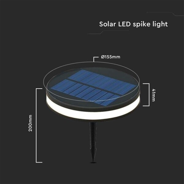 Lampă LED solară de exterior LED/1,8W/3,7V IP54 3000K