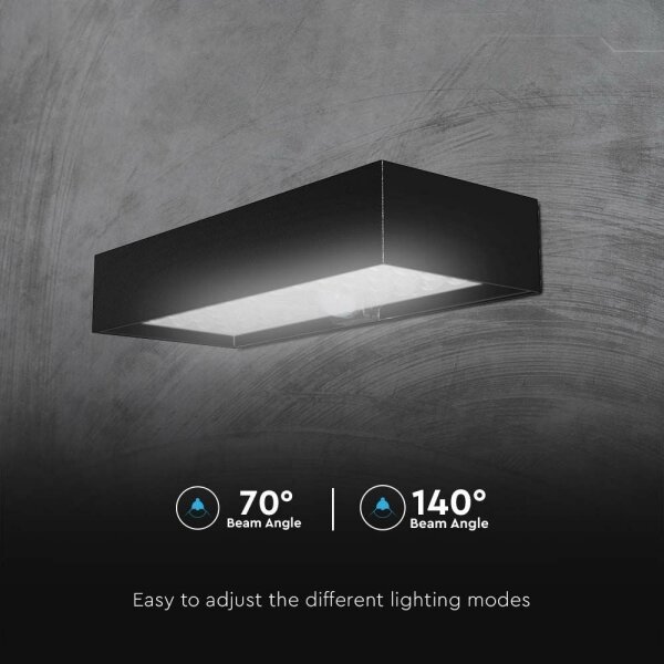 Aplică LED solară cu senzor LED/6W/3,7V IP65 4000K negru