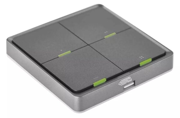 Comutator cu 4 butoane GoSmart Tuya negru