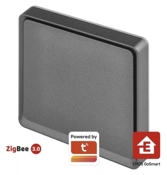 Comutator cu 1 buton GoSmart Tuya negru