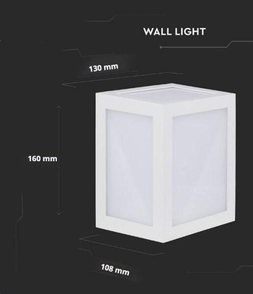 Aplică LED de exterior LED/12W/230V 4000K IP65 alb