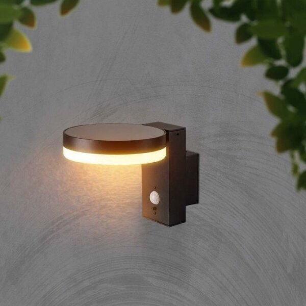 LED lampă solară de perete exterior cu senzor LED/5,5W/3,7V 3000K IP54