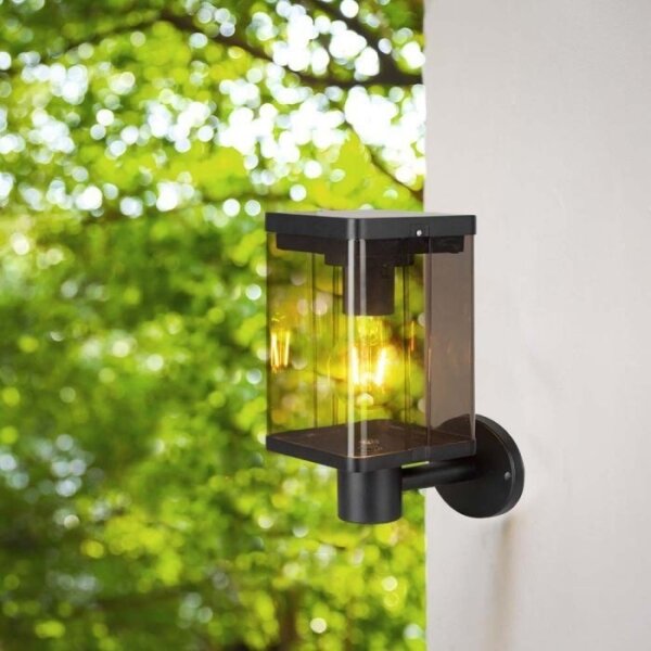 LED lampă solară de perete exterior cu senzor, 2,5W, 3000K, IP54