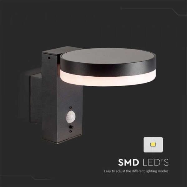 LED lampă solară de perete exterior cu senzor LED/5,5W/3,7V 3000K IP54