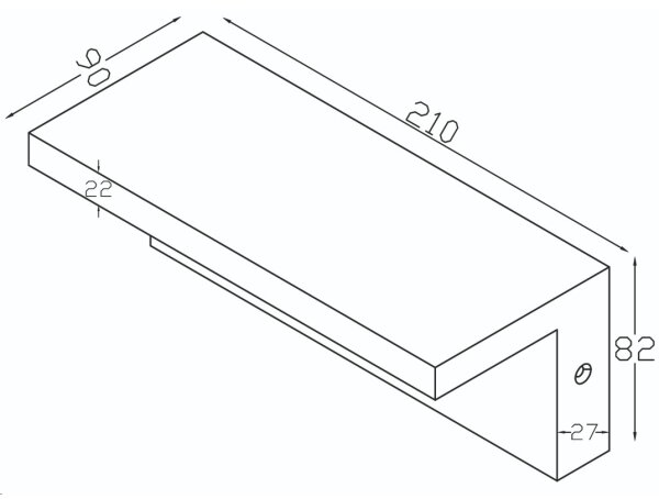 Top Light - Aplica LED exterior cu senzor LED/10W/230V 4000K IP54