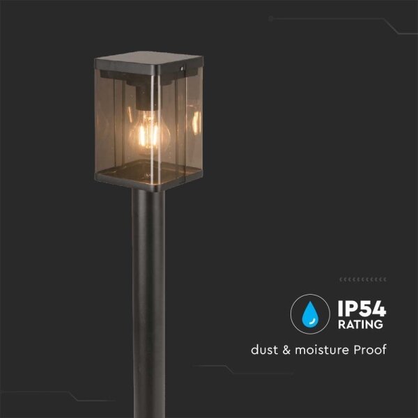 Lampă solară LED exterior cu senzor, 2,5W, 3,7V, 3000K, IP54, 2000 mAh, negru