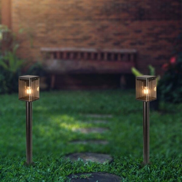 Lampă solară LED exterior cu senzor, 2,5W, 3,7V, 3000K, IP54, 2000 mAh, negru
