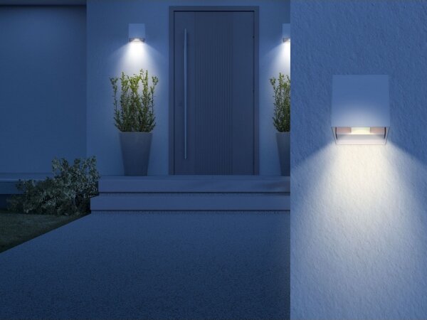 Aplică LED de exterior VERONIKA 2xLED/3W/230V IP44 alb Globo 34168WS