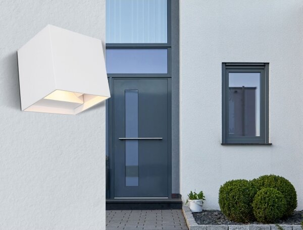 Aplică LED de exterior VERONIKA 2xLED/3W/230V IP44 alb Globo 34168WS