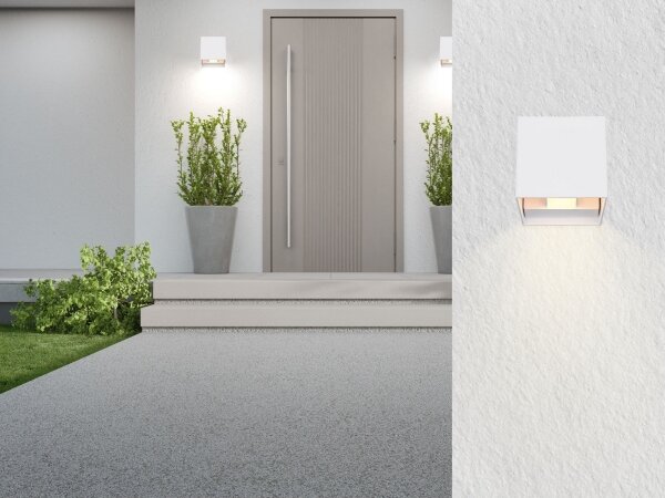 Aplică LED de exterior VERONIKA 2xLED/3W/230V IP44 alb Globo 34168WS