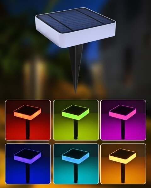 Corp de iluminat LED RGB solar dimabil Immax NEO 07911L 1W/5V pătrat IP54 Tuya