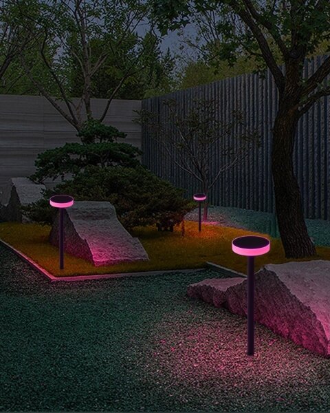 Immax NEO 07910L-LED RGB lampă solară LED 1W 5V rotundă IP54 Tuya dimabilă