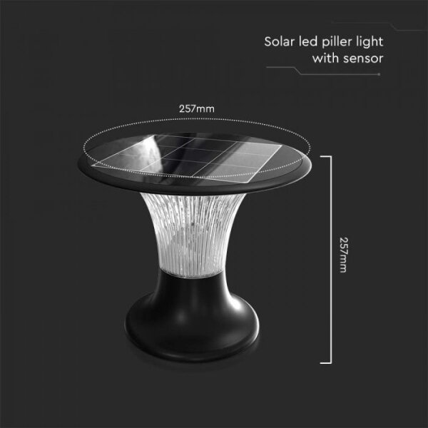 Lampă solară LED cu senzor 15W 3,2V 4000K/6000K IP65 6000 mAh