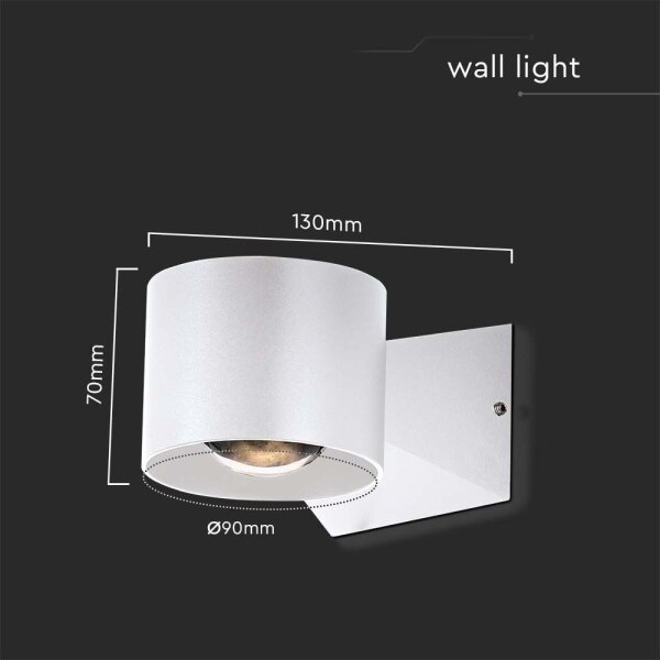 Aplică LED de exterior LED/5W/230V 3000K IP65 alb