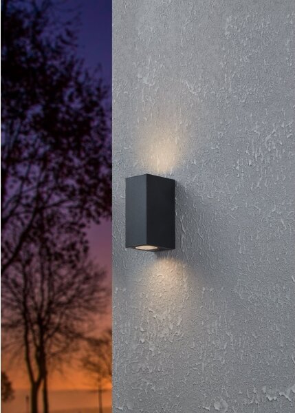 Aplică LED de exterior JABAGA 2xGU10/4,6W/230V IP44 Eglo 900276