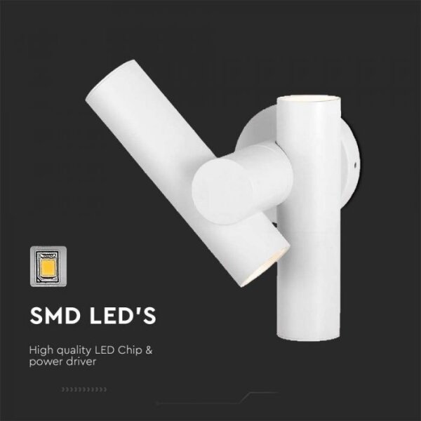 LED Aplica de perete exterior 2xLED/3W/230V 4000K IP44 albă