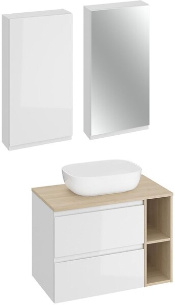 Set dulap Cersanit Moduo S929-010, lavoar Cersanit Moduo K116-050, S590-030, K116-018, K116-020, S590-023