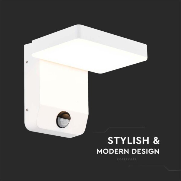 LED Aplica de perete exterior cu senzor LED/17W/230V 4000K albă