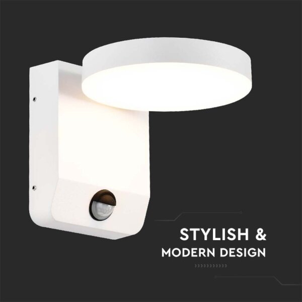 Aplică LED de exterior cu senzor LED/17W/230V IP65 4000K alb
