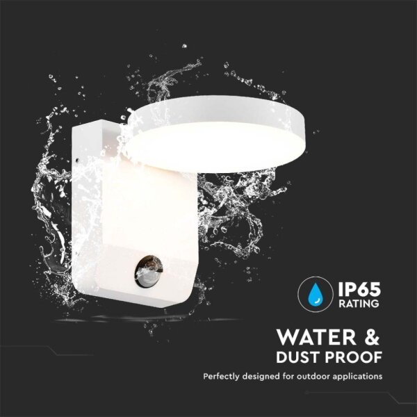 Aplică LED de exterior cu senzor LED/17W/230V IP65 4000K alb