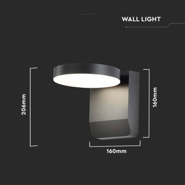 LED Aplica flexibilă exterior 17W 230V IP65 3000K negru