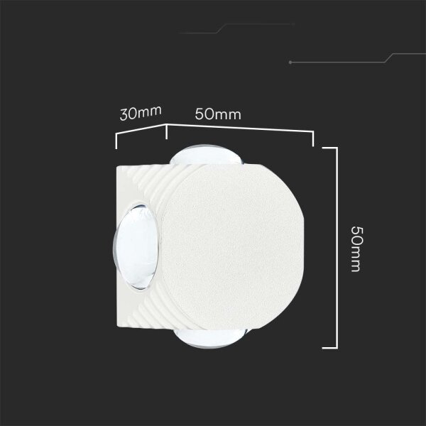 Aplică LED de exterior LED/4W/230V 3000K IP54 alb