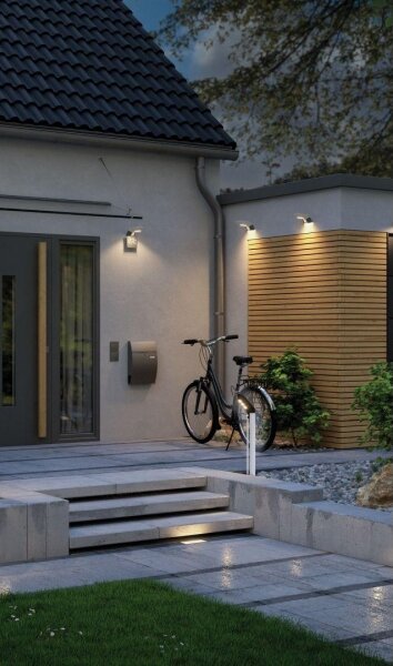 Paulmann 94252 - Lampă solară LED 1,2W IP44 cu senzor SOLEY 3,7V pentru exterior