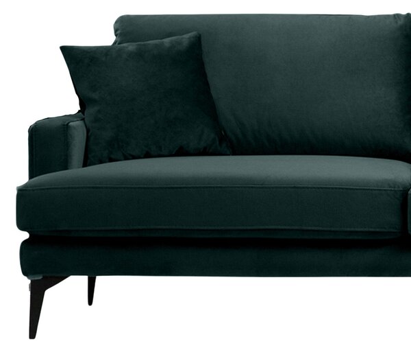 Canapea Fixă AZURRO, 3 locuri, 205x90x85 cm - Outlet, Velutto-Verde