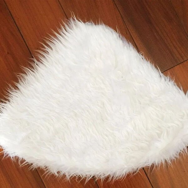 Fusta covor blanita alba pentru brad de Craciun, diametru 120 cm, pufoasa, aspect zapada
