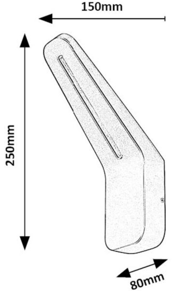 Aplică LED de exterior Rabalux 77051 OGNON LED/8W/230V IP54