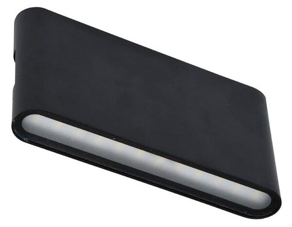 Aplică LED de exterior Ecolite ZFP12-CR BRICK 2xLED/6W/230V IP65 negru